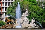 Hiszpania; Madryt; fontanna; woda
