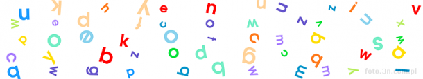 3013-5010; 2970 x 570; abstrakcja, litery, literki, znaki