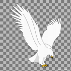 0020-2000; 192 x 237 pix; ptak, orze cesarski