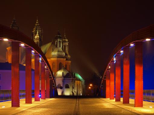 Europa; Polska;  Poznañ; most biskupa Jordana; most