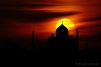 1BB8-0710; 5365 x 3592 pix; Azja, Indie, Agra, Taj Mahal, słońce, zachód, zachód słońca