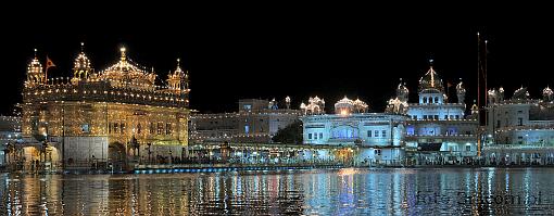 Azja; Indie; Amritsar; Zota witynia