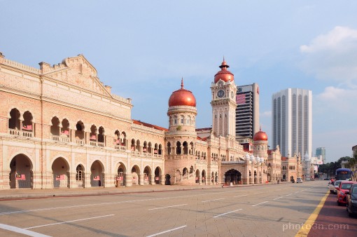Azja; Malezja; Kuala Lumpur; miasto; Sultan Abdul Samad; wieowiec