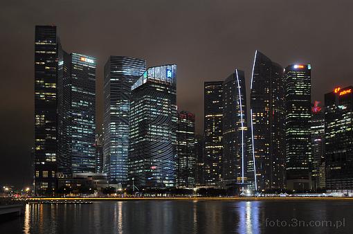 Azja; Singapur; miasto; zatoka; wieżowiec