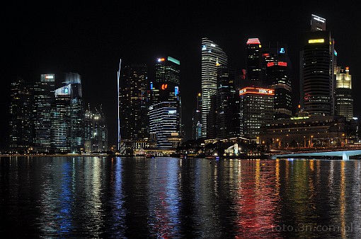 Azja; Singapur; miasto; zatoka; wieżowiec