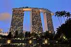 1BH1-0442; 4159 x 2763 pix; Azja, Singapur, miasto, zatoka, wieżowiec, Marina Bay Sands