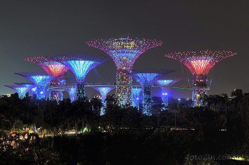 Azja; Singapur; Gardens by the Bay; Ogrody w zatoce