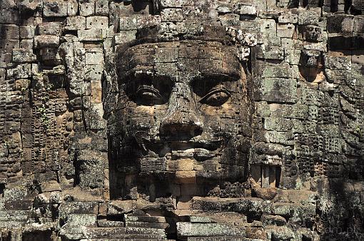 Azja; Kamboda; Angkor; Angkor Thom; brama pnocna Angkor Thom