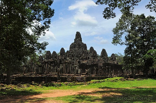 Azja; Kamboda; Angkor Thom; witynia Bayon