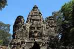 1BJE-0930; 4288 x 2848 pix; Azja, Kambodża, Angkor, Angkor Thom, brama północna Angkor Thom