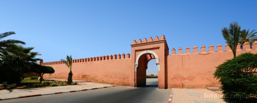 Afryka; Maroko; Marrakesz; brama; paac Bahia