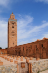 1CE3-0590; 2663 x 4012 pix; Afryka, Maroko, Marrakesz, meczet, Meczet Kutubijja, Kutubijja, minaret