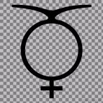 2110-0600; 130 x 150 pix; symbol planety, Merkury
