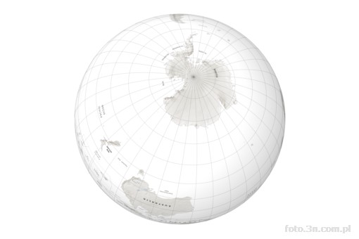 globus; Ziemia; Antarktyda; siatka kartograficzna