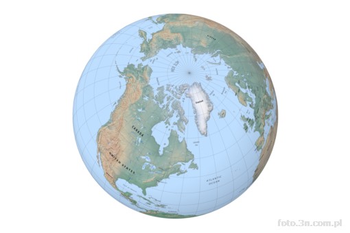 globus; Ziemia; Arktyka; siatka kartograficzna