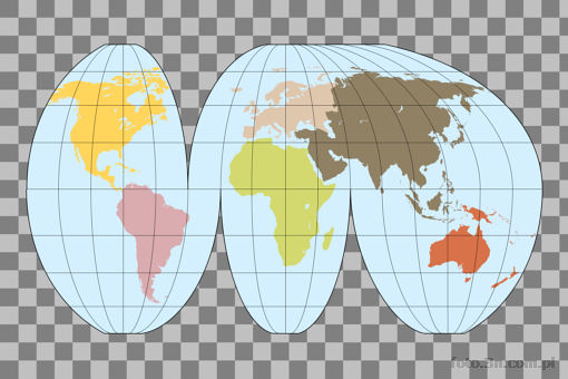 mapa; siatka kartograficzna; kontynent; Ameryka Pnocna; Ameryka Poudniowa; Europa; Azja; Afryka; Australia