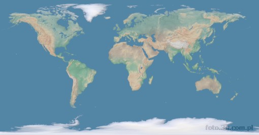 mapa fizyczna; kontynent; Ameryka Pnocna; Ameryka Poudniowa; Europa; Azja; Afryka; Australia; rzeba terenu