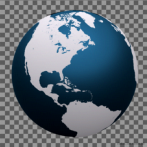 9101-0310; 3400 x 3400 pix; Ziemia, globus, kontynent, Ameryka Pnocna, Ameryka Poudniowa