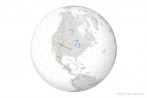 globus; Ziemia; Ameryka Pnocna; siatka kartograficzna