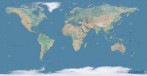 9101-4065; 10731 x 5647 pix; mapa fizyczna, kontynent, Ameryka Pnocna, Ameryka Poudniowa, Europa, Azja, Afryka, Australia, stolice, rzeba terenu