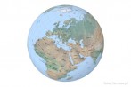 mapa; globus; kontynent; siatka kartograficzna