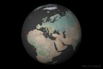 9101-0120; 6600 x 4400 pix; mapa, globus, kontynent, siatka kartograficzna