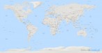 9101-3560; 11707 x 6160 pix; mapa, kontynent, Ameryka Pnocna, Ameryka Poudniowa, Europa, Azja, Afryka, Australia, stolice, rzeba terenu