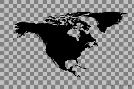 Ameryka Pó³nocna; mapa; kontynent