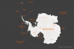 mapa polityczna; rzeba terenu; kontynent; Antarktyda; biegun poudniowy