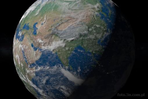 Ziemia; kosmos; Azja; Chiny; Tybet; Indie
