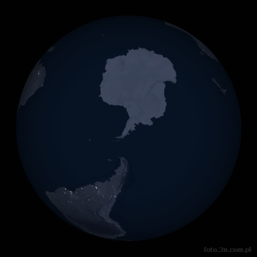 Ziemia; kosmos; Antarktyda; noc