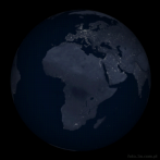 Ziemia; kosmos; Afryka; noc