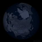 9512-4470; 4500 x 4500 pix; Ziemia, kosmos, Arktyka, noc