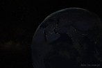 Ziemia; kosmos; Azja; Chiny; Tybet; Indie; gwiazdy; noc