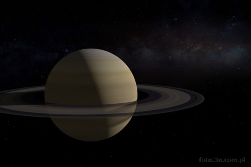 Saturn; pier¶cienie; gwiazdy; planeta; kosmos; mg³awica