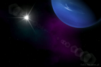 9519-2150; 4500 x 3000 pix; Neptun, planeta, flara, bysk, soce