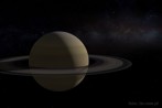 9519-0425; 5100 x 3400 pix; Saturn, piercienie, gwiazdy, planeta, kosmos, mgawica