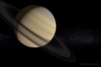 9519-0640; 5100 x 3400 pix; Saturn, piercienie, gwiazdy, planeta, kosmos, mgawica